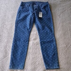 Guess Denim Polka Dot Cropped Jeans